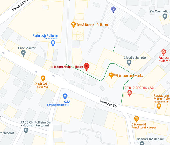 BCC Telekom Partner Shop Pulheim Google Maps Standort